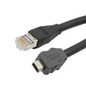 ENET CORD, IX B PLUG-RJ45 PLUG, 3.3  TRGIX604LZ-BLK-1M