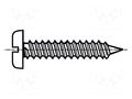 Screw; 3.5x9.5; Head: cheese head; slotted; 1mm; steel; zinc; BN 941 BOSSARD B3.5X9.5/BN941