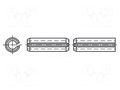 Springy stud; stainless steel; BN 337; Ø: 2.5mm; L: 8mm; DIN 1481 BOSSARD B2.5X8/BN337