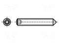 Screw; M4x8; 0.7; Head: without head; hex key; HEX 2mm; steel BOSSARD B4X8/BN25