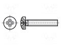 Screw; M1.6x5; Head: cheese head; Phillips; PH0; DIN 7985A BOSSARD B1.6X5/BN660