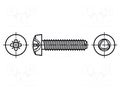 Screw; for metal; 4x12; Head: cheese head; Pozidriv; PZ2; zinc BOSSARD B4X12/BN2724