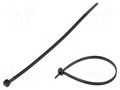 Cable tie; externally serrated; L: 145mm; W: 3.4mm; black; 135N HELLERMANNTYTON T30ROS-BK
