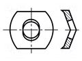 Washer; spring; M4; h=3mm; spring steel; Plating: black finish BOSSARD B4/BN807