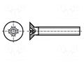 Screw; M6x10; Head: countersunk; Phillips; PH3; steel; zinc BOSSARD B6X10/BN388