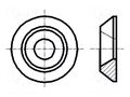 Washer; for countersunk bolts; M5; D=16mm; h=2.8mm; BN 4879 BOSSARD B5/BN4879