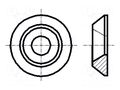 Washer; specialist; M4; D=14mm; h=2.3mm; steel; Plating: zinc BOSSARD B4/BN1277