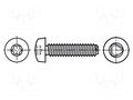 Screw; for metal; 8x16; Head: cheese head; Torx®; TX40; steel; zinc BOSSARD B8X16/BN13916