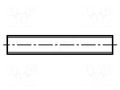 Threaded rod; M3; aluminium; DIN 975 BOSSARD B3/BN601