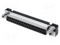 Connector: D-Sub; PIN: 37; socket; female; straight; THT; UNC 4-40 HARTING 09664516513