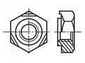 Nut; hexagonal; M8; 1.25; A2 stainless steel; 14mm; BN 31; DIN 929 BOSSARD B8/BN31