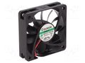 Fan: DC; axial; 12VDC; 60x60x15mm; 44.62m3/h; 34.2dBA; Vapo; 4700rpm SUNON MF60151V1-A99-A