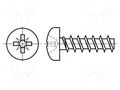 Screw; for plastic; 2.5x8; Head: cheese head; Pozidriv; PZ1; steel BOSSARD B2.5X8/BN82428