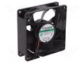 Fan: DC; axial; 12VDC; 80x80x25mm; 62.53m3/h; 30dBA; Vapo; 2900rpm SUNON MF80251V2-A99-A