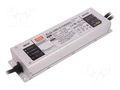 Power supply: switching; LED; 239.4W; 114÷228VDC; 1.05A; IP67; 93% MEAN WELL ELG-240-C1050D2