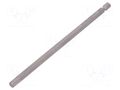 Screwdriver bit; hex key; HEX 6mm; 1/4"; Overall len: 152mm WERA WERA.840/4Z/6/152