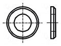 Washer; round; M8; D=16mm; h=1.6mm; steel; Plating: chromium; BN 722 BOSSARD B8/BN722