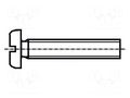 Screw; M3x20; Head: cheese head; slotted; 0.8mm; steel; zinc; yellow BOSSARD B3X20/BN346
