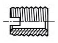 Threaded insert; A1 stainless steel; M4; BN 2708; L: 8mm BOSSARD B4/BN2708