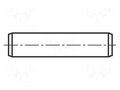 Cylindrical stud; stainless steel; BN 684; Ø: 2.5mm; L: 5mm; DIN 7 BOSSARD B2.5X5/BN684
