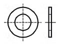 Washer; round; M2,5; D=6.5mm; h=0.5mm; acid resistant steel A4 BOSSARD B2.5/BN671