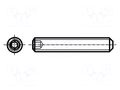 Screw; M3x25; 0.5; Head: without head; hex key; HEX 1.5mm; steel BOSSARD B3X25/BN28