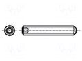 Screw; M2x2.5; 0.4; Head: without head; hex key; HEX 0.7mm; DIN 916 BOSSARD B2X2.5/BN621