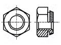 Nut; hexagonal; M12; 1.75; hardened steel; Plating: zinc; H: 10mm BOSSARD B12/BN202