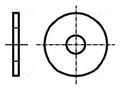 Washer; round; M2,5; D=8mm; h=0.8mm; acid resistant steel A4 KRAFTBERG K2.7/D9021-A4