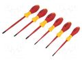 Kit: screwdrivers; insulated; 1kVAC; Phillips,slot; SoftFinish® WIHA WIHA.3201K6