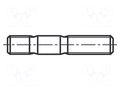 Screw; M8x30; 1.25; Head: without head; steel; zinc; DIN 939 BOSSARD B8X30/BN1434