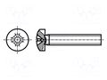 Screw; M2x10; 0.4; Head: cheese head; Phillips; PH1; steel; zinc BOSSARD B2X10/BN384