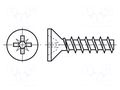 Screw; for plastic; 4x10; Head: countersunk; Pozidriv; PZ2; steel BOSSARD B4X10/BN82427