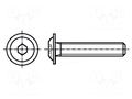 Screw; with flange; M4x25; 0.7; Head: button; hex key; HEX 2.5mm BOSSARD B4X25/BN11252