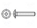 Screw; with flange; M6x8; 1; Head: button; hex key; HEX 4mm; steel BOSSARD B6X8/BN11252