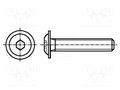 Screw; with flange; M6x16; 1; Head: button; hex key; HEX 4mm; steel BOSSARD B6X16/BN11252