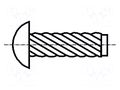 Screw rivet pin; A2 stainless steel; BN 689; Ø: 3.5mm; L: 9.52mm BOSSARD B3.5X9.52/BN689