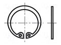 Circlip; stainless steel; 26mm; BN 683; Ring: internal; DIN 472 BOSSARD B26/BN683