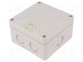 Enclosure: junction box; X: 110mm; Y: 110mm; Z: 67mm; polystyrene SPELSBERG ABOX060-6