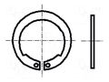 Circlip; spring steel; Shaft dia: 25mm; BN 829; Ring: external BOSSARD B25/BN829