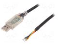 Module: cable integrated; UART,USB; lead; 1.8VDC; USB-TTL; 1.8V FTDI TTL-232RG-VRG18