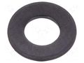 Washer; round; M3; D=7mm; h=0.5mm; steel; Plating: black finish BOSSARD B3/BN14683