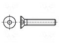 Screw; M6x10; 1; Head: countersunk; hex key; HEX 4mm; DIN 7991 KRAFTBERG K6X10-ISO10642-A4