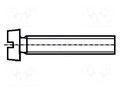 Screw; M1.6x3; 0.35; Head: cheese head; slotted; DIN 84A; ISO 1207 BOSSARD B1.6X3/BN650