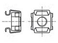 Nut; cage; M5; A2 stainless steel; BN 3307 BOSSARD B5/BN3307