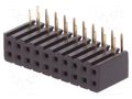 Connector: pin strips; socket; female; PIN: 20; THT; angled 90°; 2mm CONNFLY DS1026-13-2X10S8BR