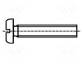 Screw; M4x25; 0.7; Head: cheese head; slotted; polyamide; DIN 85A BOSSARD B4X25/BN1062