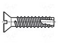 Screw; 3.5x9.5; Head: countersunk; slotted; 1mm; hardened steel BOSSARD B3.5X9.5/BN1015
