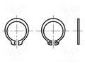 Circlip; spring steel; Shaft dia: 3.8mm; BN 818; Ring: external BOSSARD B4/BN818