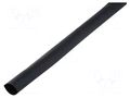 Heat shrink sleeve; glued; 2: 1; 9.5mm; L: 1000mm; black; -55÷125°C CYG/KTG CB-DWT9.5/1M-BK